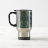 Tasse bleue de voyage de conception d'ormeau (Gauche)