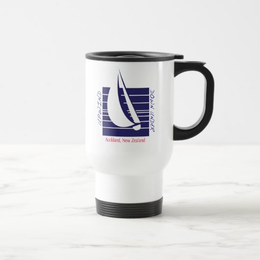 Tasse bleue de voyage de Square_UpDown Auckland de (Droite)