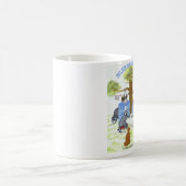 Tasse bleue de wagon-restaurant de tambour (Centre)