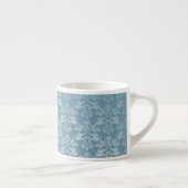 Tasse bleue d'expresso de damassé d'éléphant (Droite)