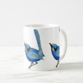 Tasse bleue d'oiseau (Devant droit)