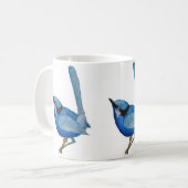 Tasse bleue d'oiseau (Devant gauche)