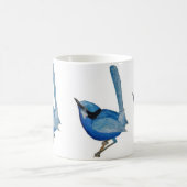 Tasse bleue d'oiseau (Centre)