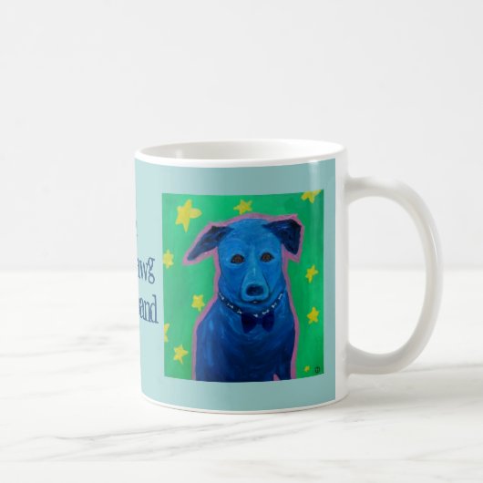 tasse bleue d'orchestre à cordes de dawg (Droite)
