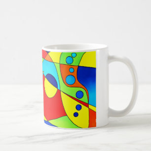 Tasse bleue d'ouïe