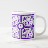 tasse bleue et blanche d'oiseau (Droite)