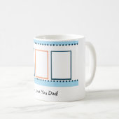 tasse bleue et orange entièrement customizeable de (Devant droit)