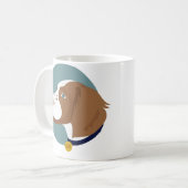 Tasse bleue et zéro (Devant gauche)