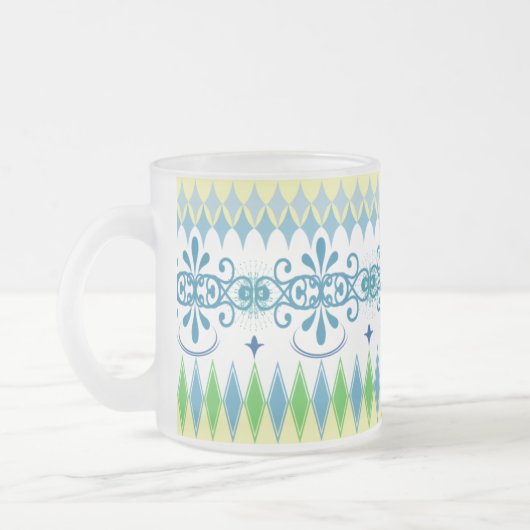 Tasse bleue ethnique 02 (Gauche)