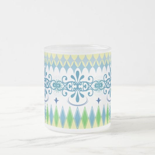 Tasse bleue ethnique 02 (Centre)