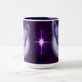 Tasse bleue glorieuse d'ange de saphir (Centre)