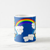 Tasse bleue mignonne d'ange d'ours de nounours (Centre)