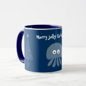 Tasse bleue mignonne et originale d'arbres de (Devant gauche)