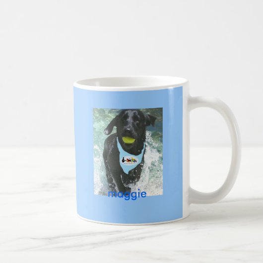 Tasse bleue personnalisable (Droite)