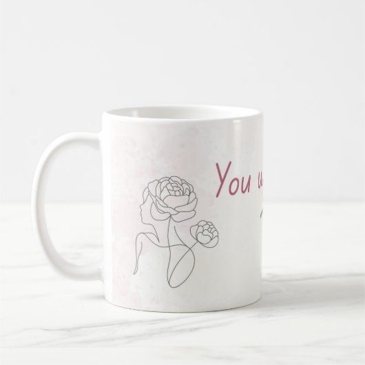 Tasse Bloom | Coupe de citation florale (Gauche)
