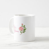 Tasse Bloom with Grace avec une rose" 🌸 (Devant gauche)