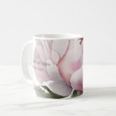 Tasse Blush bloom avec des mots chuchotés (Devant gauche)