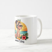 Tasse Boho Fille de l'Été Coucher de Soleil Tropic (Devant droit)