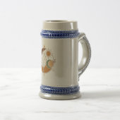 Tasse Boho Leaf Sun Moon | Tons Terreux Abstraits (Devant droit)