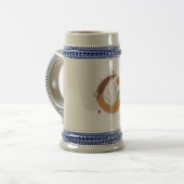 Tasse Boho Leaf Sun Moon | Tons Terreux Abstraits (Devant gauche)