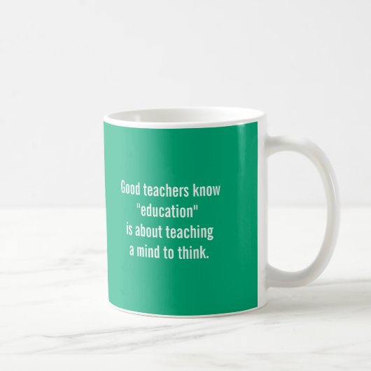 Tasse Bon Enseignant Connaît Café (Droite)