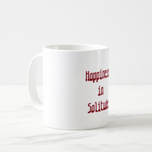 Tasse Bonheur en Solitude (Devant gauche)