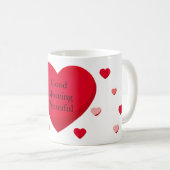 tasse bonjour de forme d'amour de coeur belle (Devant droit)