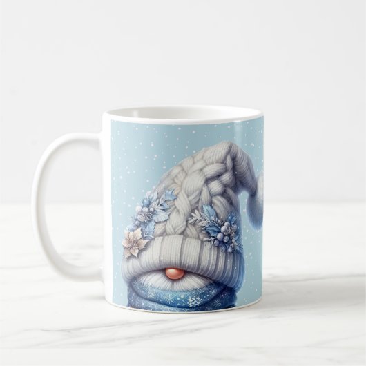 Tasse Bonjour Gnome de l'Hiver (Gauche)