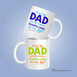 Tasse Bonne Fête des Pères Merci Papa