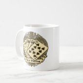 Tasse Bonne Main de Poker (Devant gauche)