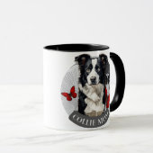 Tasse Border Collie Maman – Cadeau de tasse de caf (Devant droit)