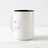 Tasse Border Collie – Mug à café avec dessin à l'e (Devant gauche)