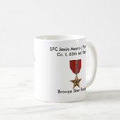 Tasse Borinqueneers - étoile en bronze (Devant droit)