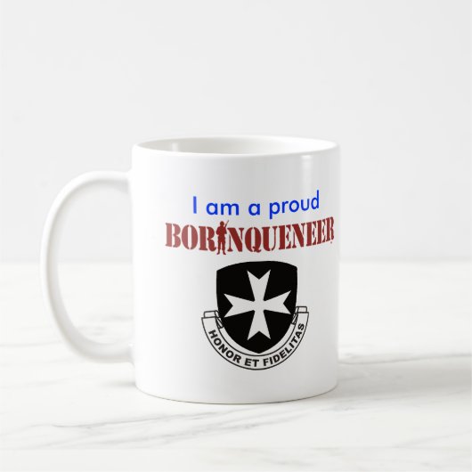 Tasse Borinqueneers - étoile en bronze (Gauche)