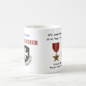 Tasse Borinqueneers - étoile en bronze et Purple (Centre)