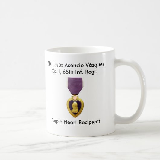 Tasse Borinqueneers - Purple Heart (Droite)