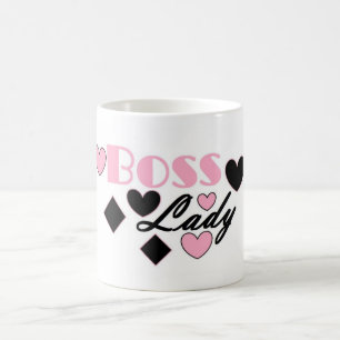 Tasse Boss Lady Cœurs