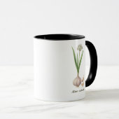 Tasse botanique Allium sativum  (Devant droit)