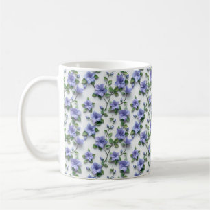 Tasse botanique aux vignes retombantes lavande lil