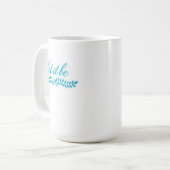 Tasse botanique bleue « Let It Be » (Devant gauche)