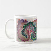 Tasse botanique d'aquarelle de souffle (Gauche)