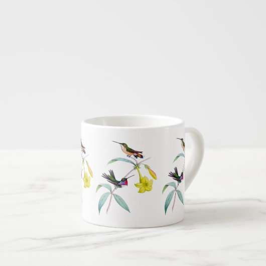 Tasse botanique de café express de fleur sauvage (Devant droit)