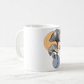Tasse botanique moderne à feuille de Ginkgo (Devant gauche)