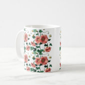 tasse botanique, tasse de céramique fleurie, tasse (Devant gauche)