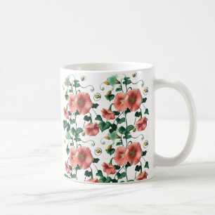 tasse botanique, tasse de céramique fleurie, tasse