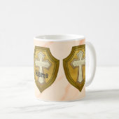 Tasse Bouclier Croix Chrétienne (Devant droit)