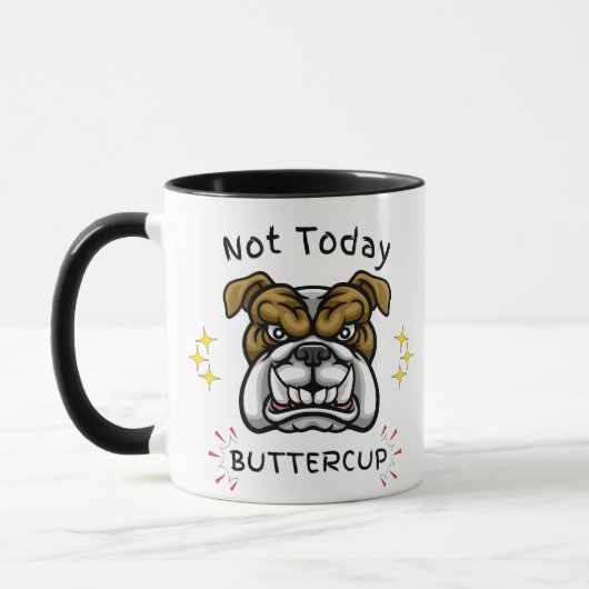 Tasse Bouledogue Grincheux, Idée Cadeau Amateur de (Gauche)