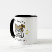 Tasse Bouledogue Grincheux, Idée Cadeau Amateur de (Devant gauche)