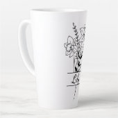 Tasse Bouquet Fleurs Jonquilles Latte Mok (Linkerhoek)