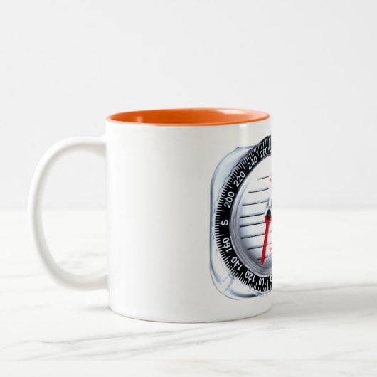 Tasse - boussole de course d'orientation (Gauche)